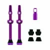 Muc-Off V2 Tubeless Ventil Kit 60mm/purple -Fahrradladen muc off v2 tubeless ventil kit 60mm purple