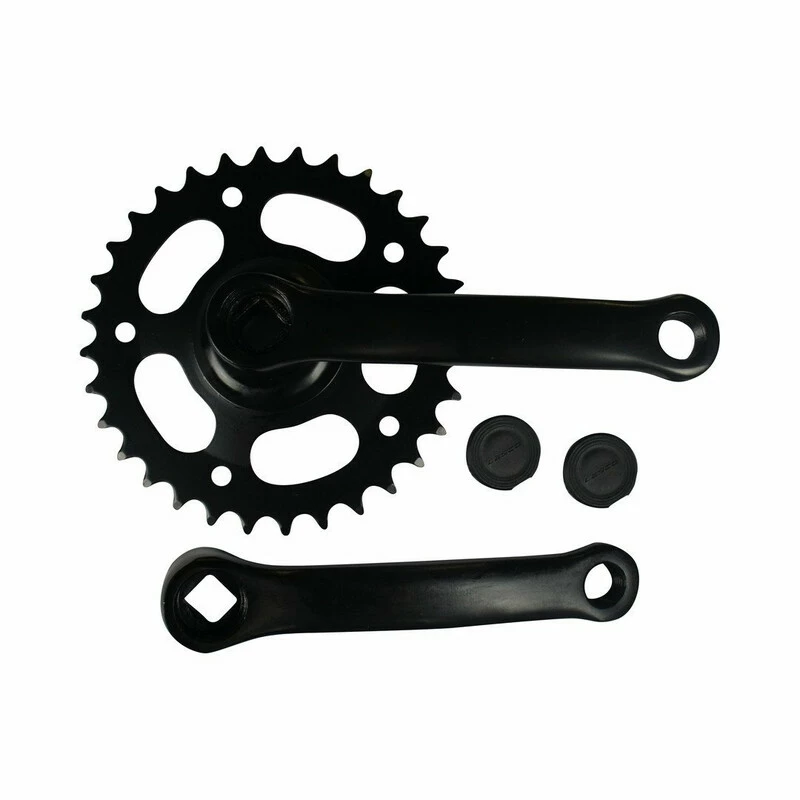 Mustang Kettenradgarnitur 32Z. 127mm Stahl Schwarz Ohne Kettenschutz 3 Mustang Kettenradgarnitur 32Z. 127mm Stahl Schwarz Ohne Kettenschutz