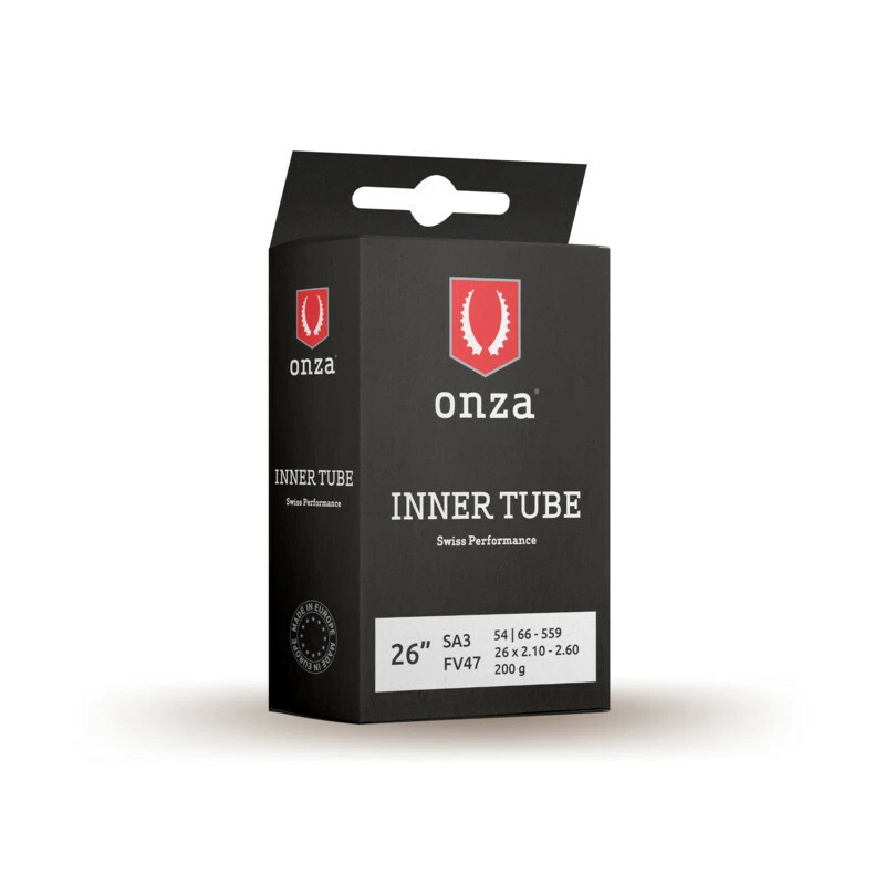 Onza Schlauch SA3 0.9mm 26x2.10-2.60, 0.9mm, FV47 3 Onza Schlauch SA3 0.9mm 26x2.10-2.60, 0.9mm, FV47