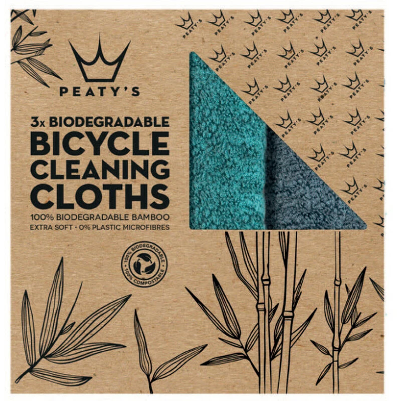 Peaty's Bamboo Bicycle Cleaning Cloths, 3 Stück 4 Peaty's Bamboo Bicycle Cleaning Cloths, 3 Stück – Bild 2