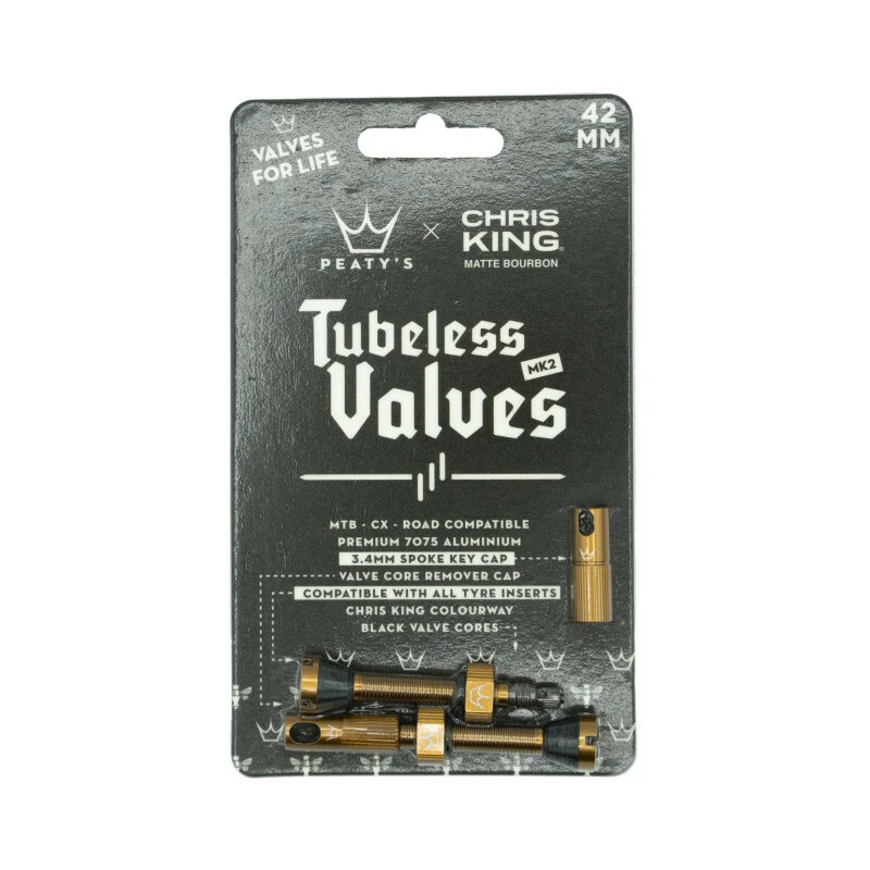 Peaty's X Chris King Tubeless Valves MKII, Bourbon, 42mm 4 Peaty's X Chris King Tubeless Valves MKII, Bourbon, 42mm – Bild 2