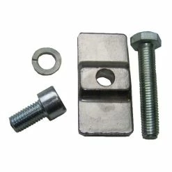 Pletscher Lasche F7, Silber F&uuml;r 2. Montage, Inkl. Schraube &amp; Federring