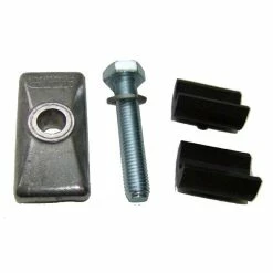 Pletscher Lasche F8, Silber F&uuml;r TWIN, Inkl. Schraube, Federring &amp; Sattelst&uuml;ck