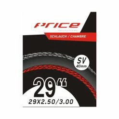 Price Schlauch MTB, 29x2.50-3.00, FV40, Ventil 40mm, Box &agrave; 10 Stk.