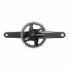 Quarq Power Meter Crankset Spindle Force AXS Wide 1x DUB Black/iridescent 165mm/40t -Fahrradladen quarq power meter crankset spindle force axs wide 1x dub black iridescent 165mm 40t