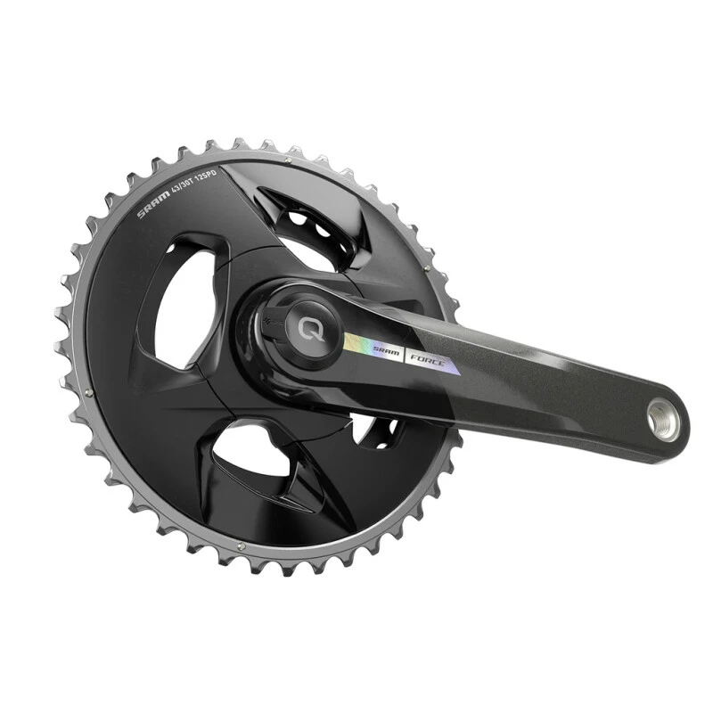 Quarq Power Meter Crankset Spindle Force AXS Wide 2x DUB Black/iridescent 175mm/43/30t 4 Quarq Power Meter Crankset Spindle Force AXS Wide 2x DUB Black/iridescent 175mm/43/30t – Bild 2