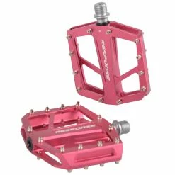 Response Flat Pedale MTB, 9/16&quot; 7mm Lager Gedichtet, Red AL6061 24 Pin Format: 94x95mm