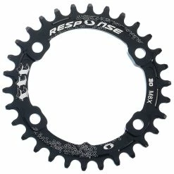 Response Kettenblatt, M8000 34T Alu 7075 CNC 10/11/12 Speed - Thick Thin Thick Black