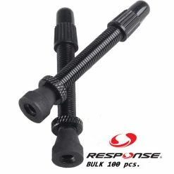 Response Tubeless Ventil, 44mm Franz&ouml;sisch Alu Black Removeable 100er Box