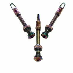 Response Tubeless Ventil, 50mm Franz&ouml;sisch Alu RAINBOW Removeable 10er BOX