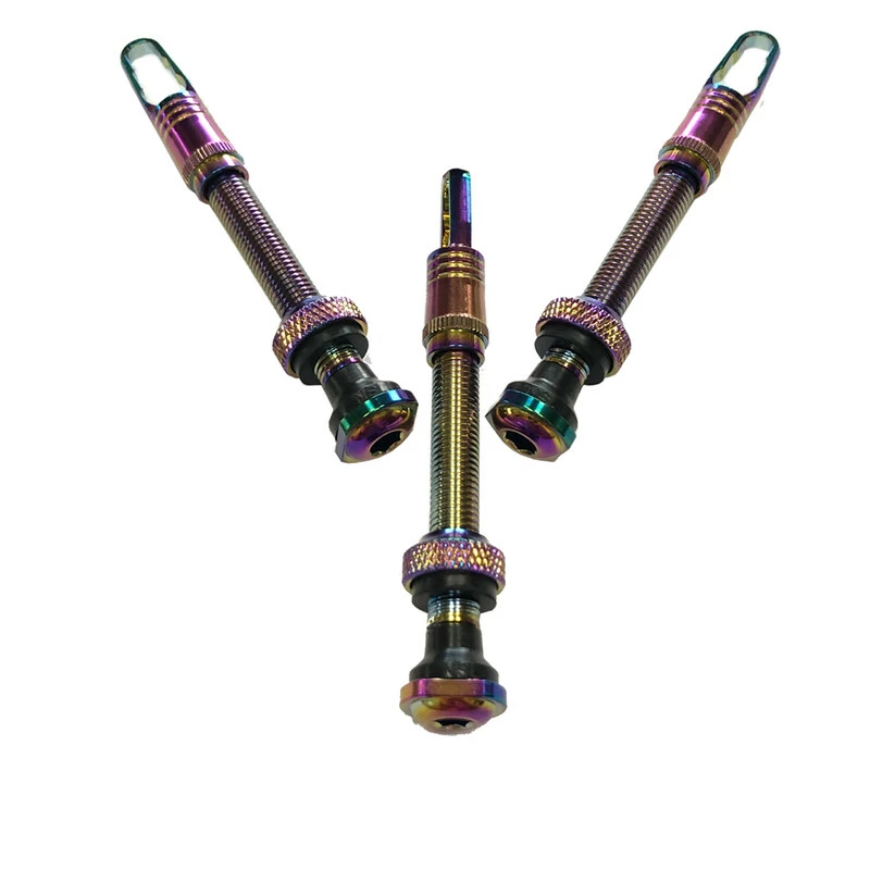 Response Tubeless Ventil, 50mm Französisch Alu RAINBOW Removeable 10er BOX 3 Response Tubeless Ventil, 50mm Französisch Alu RAINBOW Removeable 10er BOX