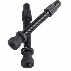 Response Tubeless Ventil, 90mm Franz&ouml;sisch Alu Black Removeable Paar