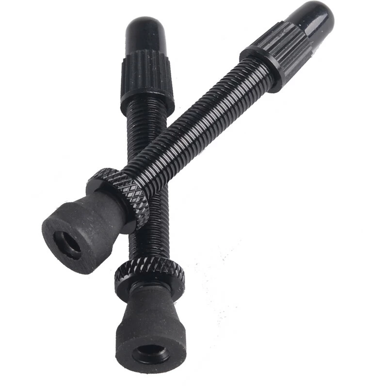 Response Tubeless Ventil, 90mm Französisch Alu Black Removeable Paar 3 Response Tubeless Ventil, 90mm Französisch Alu Black Removeable Paar