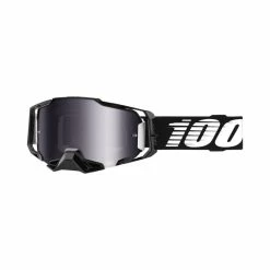 Ride 100% Goggles Armega Black, Linse Silber Verspiegelt