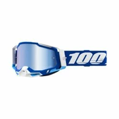 Ride 100% Goggles Racecraft 2 Blue, Linse Blau Verspiegelt