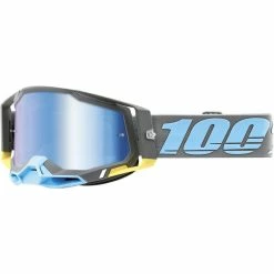 Ride 100% Goggles Racecraft 2 Trinidad, Linse Blau Verspiegelt