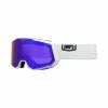 Ride 100% Snowcraft XL Hiper Goggle White - Mirror Blue -Fahrradladen ride 100 snowcraft xl hiper goggle white mirror blue