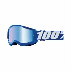 Ride 100% Strata 2 Jr. Goggle Blau - Mirror Blau