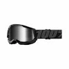 Ride 100% Strata 2 Jr. Goggle Schwarz - Mirror Silber -Fahrradladen ride 100 strata 2 jr goggle schwarz mirror silber