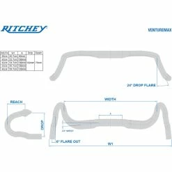 Ritchey Road Lenker WCS Venturemax V2 40cm (c-c Oben), Blatte Black, 31.8mm, Di2 Internal Routing -Fahrradladen ritchey road lenker wcs venturemax v2 40cm c c oben blatte black 318mm di2 internal routing6