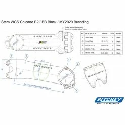 Ritchey Vorbau WCS Chicane B2 130mm, Blatte Black, 31.8mm, 6&deg;/84&deg; -Fahrradladen ritchey vorbau wcs chicane b2 130mm blatte black 318mm 6 845