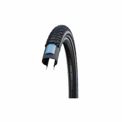 Schwalbe Pneu Marathon Plus Tour 700x38C Starr Mit Reflexstreifen Black -Fahrradladen schwalbe pneu marathon plus tour 700x38c starr mit reflexstreifen black4