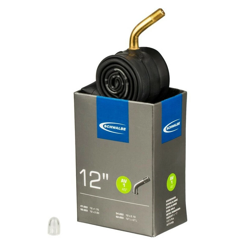 Schwalbe Schlauch 12" Schrader, 12x2.1, 45°, AV 1 3 Schwalbe Schlauch 12" Schrader, 12x2.1, 45°, AV 1