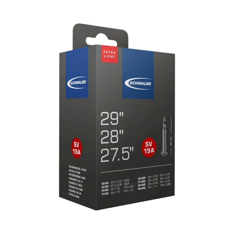 Schwalbe Schlauch MTB ExtraLight Presta, 27,5x2.0-2.35/29x1.5-2.4, SV 19A 5 Schwalbe Schlauch MTB ExtraLight Presta, 27,5x2.0-2.35/29x1.5-2.4, SV 19A – Bild 3