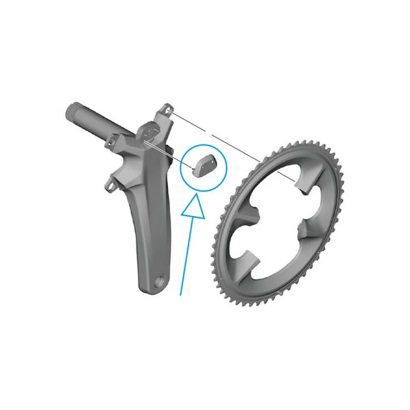 Shimano Abdeckung FC-R8100-P 3 Shimano Abdeckung FC-R8100-P