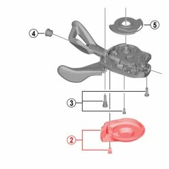 Shimano Abdeckung SL-M7000 Links Mit Schraube -Fahrradladen shimano abdeckung sl m7000 links mit schraube2