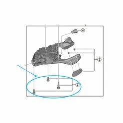 Shimano Abdeckung SL-M9100 Rechts Mit Schrauben Ohne Anzeige