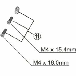 Shimano Anschlagschrauben RD-M8100 Mit Platte