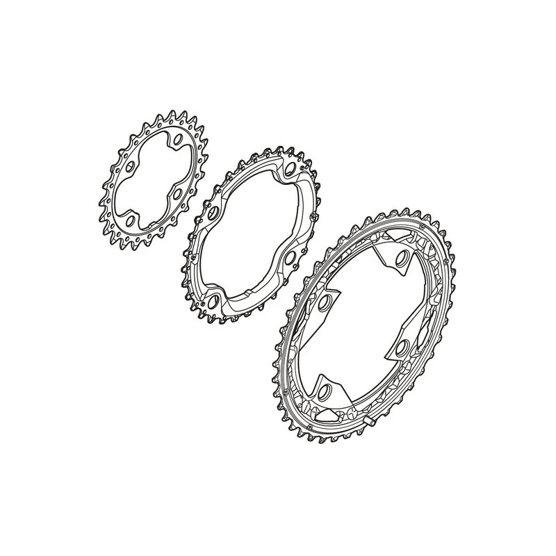 Shimano Deore 17 Kettenblatt 42 Zähne, Y-100 98020 FC-M610 Schwarz 3 Shimano Deore 17 Kettenblatt 42 Zähne, Y-100 98020 FC-M610 Schwarz