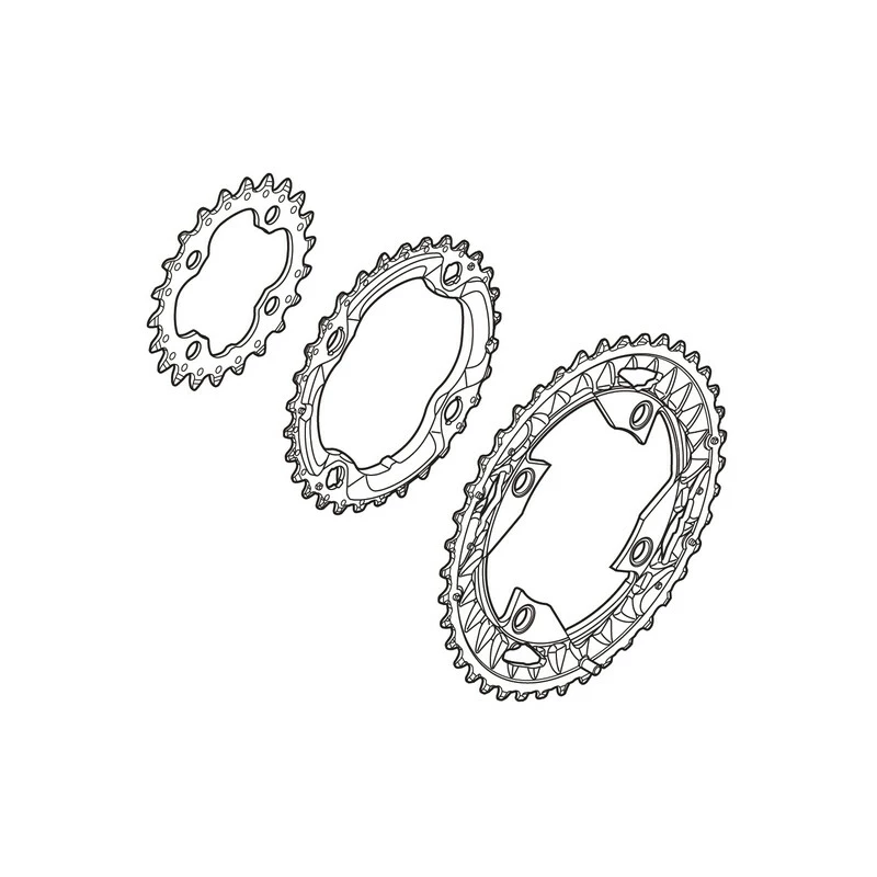 Shimano Deore Kettenblatt 40 Zähne, Y-10X 98010 FC-M612 Schwarz 3 Shimano Deore Kettenblatt 40 Zähne, Y-10X 98010 FC-M612 Schwarz