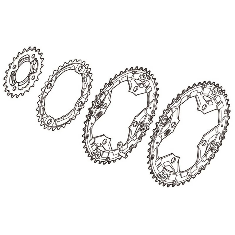 Shimano Kettenblatt Alivio FC-M431-8 26Z Schwarz 3 Shimano Kettenblatt Alivio FC-M431-8 26Z Schwarz