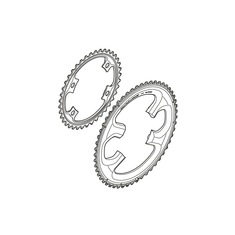 Shimano Kettenblatt Dura-Ace FC-9000 52 Zähne MC-Type Für 52-38 Zähne 3 Shimano Kettenblatt Dura-Ace FC-9000 52 Zähne MC-Type Für 52-38 Zähne