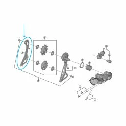 Shimano Leitblech RD-R9150 Innen