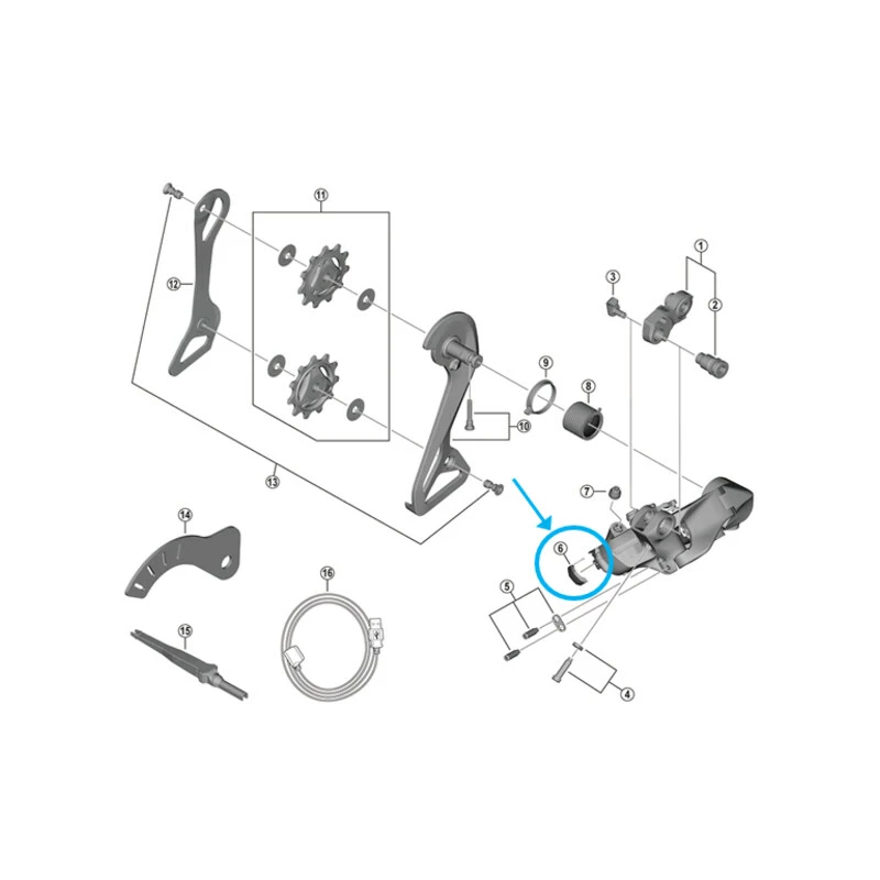 Shimano RD-R9250 Ladebuchse Abdeckung 3 Shimano RD-R9250 Ladebuchse Abdeckung