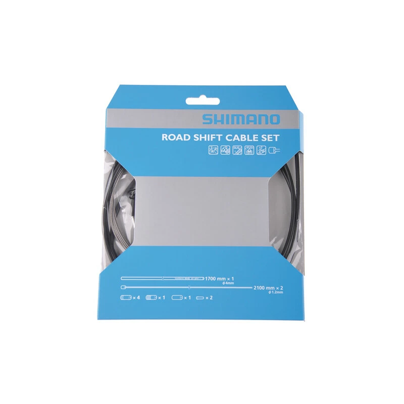 Shimano Schaltzugset Road Polymer Grau Blister 3 Shimano Schaltzugset Road Polymer Grau Blister