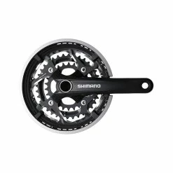 Shimano Trekking 20 Kurbel 175mm 26/36/48 HS, FC-T551E866CL 10-fach OHNE LAGER Schwarz -Fahrradladen shimano trekking 20 kurbel 175mm 26 36 48 hs fc t551e866cl 10 fach ohne lager schwarz2