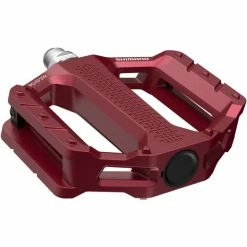 Shimano Urban Pedal E-Bike/Trekking, PD-EF202R Flat Pedal Pins Rot -Fahrradladen shimano urban pedal e bike trekking pd ef202r flat pedal pins rot2
