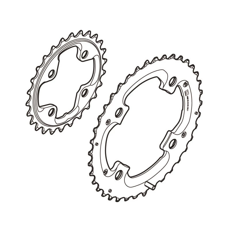 Shimano XTR 14 Kettenblatt 38 Zähne, Y-1LR 98030 FC-M980, 26/38 4 Shimano XTR 14 Kettenblatt 38 Zähne, Y-1LR 98030 FC-M980, 26/38 – Bild 2