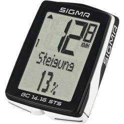 Sigma Computer BC 14.16 STS CAD, 01418, Kabellos, H&ouml;henmessung, Schwarz/weiss