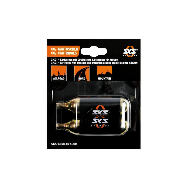 SKS CO2-Patronen 2 X 24g Mit Gewinde 3 SKS CO2-Patronen 2 X 24g Mit Gewinde