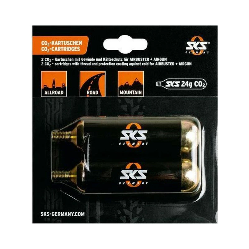 SKS CO2-Patronen 2 X 24g Mit Gewinde 5 SKS CO2-Patronen 2 X 24g Mit Gewinde – Bild 3