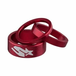Spank Spacer Kits 1 1/8&quot;, 3/6/12mm, Rot -Fahrradladen spank spacer kits 1 1 8 3 6 12mm rot2