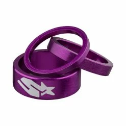 Spank Spacer Kits 1 1/8&quot;, 3/6/12mm, Violett -Fahrradladen spank spacer kits 1 1 8 3 6 12mm violett2