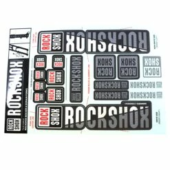 SRAM Decal Kit 35mm Dual Crown WHITE BoXXer/Domain Dual Crown