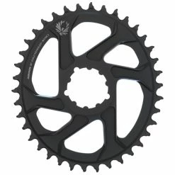 SRAM EAGLE 20 Kettenblatt Oval 38 Z&auml;hne X-SYNC 2, Direct Mount, 12-fach, 6mm Offset, Schwarz