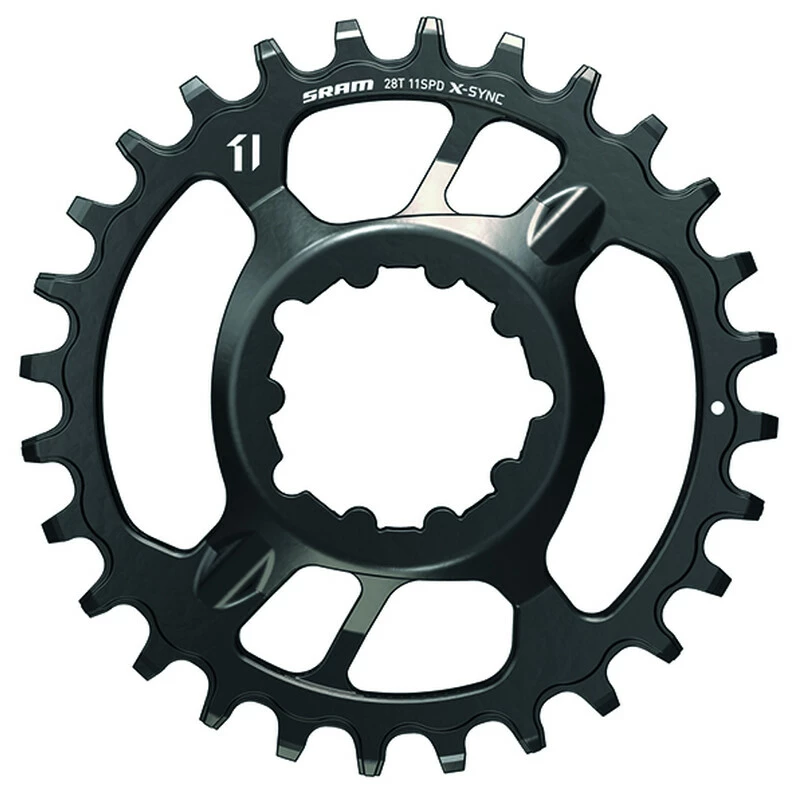SRAM Kettenblatt X-Sync Stahl 28Z DirectMount 3mm Offset 11-fach Schwarz 3 SRAM Kettenblatt X-Sync Stahl 28Z DirectMount 3mm Offset 11-fach Schwarz